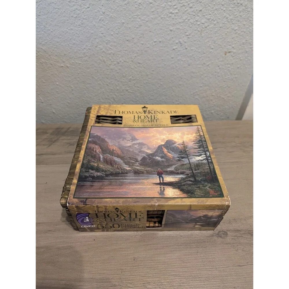 Thomas Kinkade Home & Heart Collection 550 Piece Jigsaw Puzzle Bonus Basket